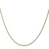 Semi Solid Diamond Cut Gold Rope Chains