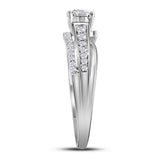 14kt White Gold Round Diamond Solitaire Bridal Wedding Engagement Ring 1/2 Cttw