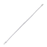 14kt White Gold Womens Round Diamond Tennis Bracelet 3 Cttw