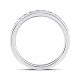 14kt White Gold Womens Round Diamond Eternity Wedding Band 1 Cttw
