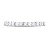 14kt White Gold Womens Round Diamond Eternity Wedding Band 1 Cttw