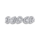 14kt White Gold Womens Round Diamond Ring 1/3 Cttw