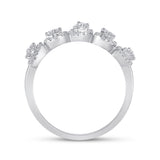 14kt White Gold Womens Round Diamond Ring 1/3 Cttw