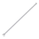 14kt White Gold Womens Round Diamond Tennis Bracelet 2 Cttw
