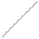 10kt White Gold Womens Round Diamond Tennis Bracelet 1 Cttw