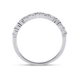 14kt White Gold Princess Diamond Bridal Wedding Ring Band Set 1-1/3 Cttw