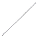 14kt White Gold Womens Round Diamond Tennis Bracelet 1-3/4 Cttw