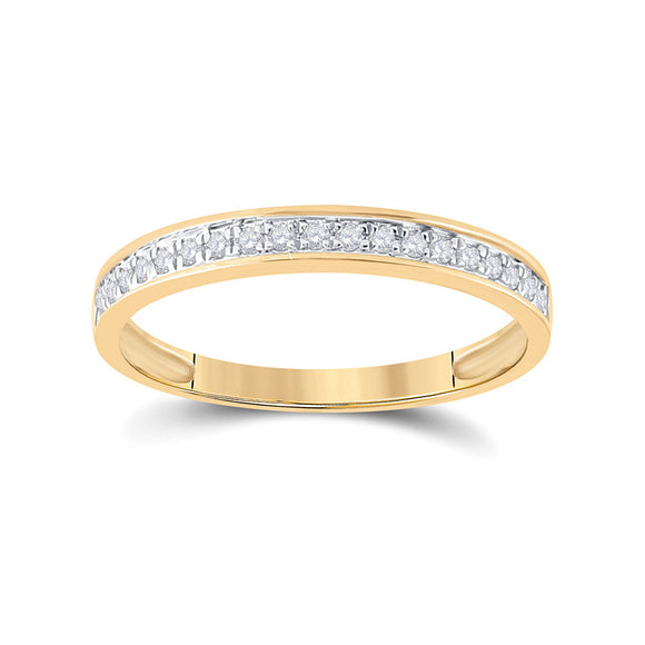 10kt Yellow Gold Round Diamond Oval Bridal Wedding Ring Band Set 1/2 Cttw