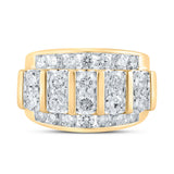 14kt Yellow Gold Mens Round Diamond Band Ring 4 Cttw