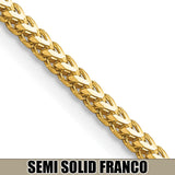 Semi Solid Franco Gold Chains